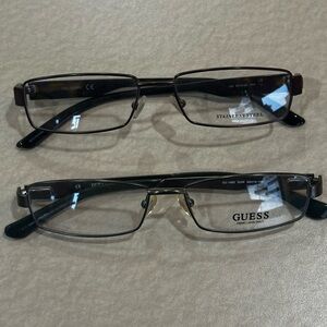 Guess and DIESEL Gunmetal Eyeglass BUNDLE NEW